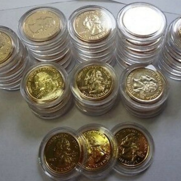 ✅ Genuine 24K Gold Clad State Quarter - Picture 2 of 4